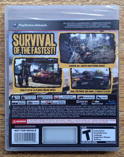 Motorstorm: Apocalypse - Ps3 (envio Em Até 24h)