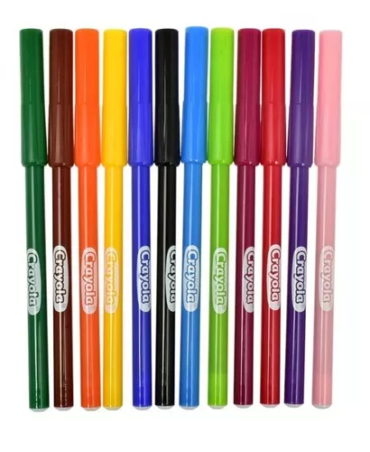 Estuche Rotuladores Lavables Punta Fina CRAYOLA 12 unidades