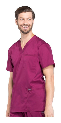 Uniforme Clinico Hombre Cherokee Ww670 Burdeo  Premium Tm