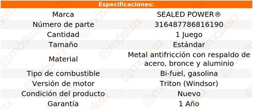 Set Arandelas Cigüeñal Std F-250 97/99 Sealed Power