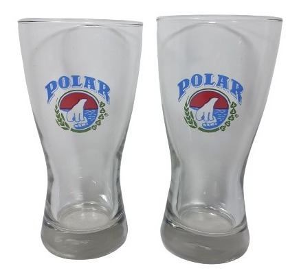 Vasos Polar De Vidrio Un Par Coleccionables 