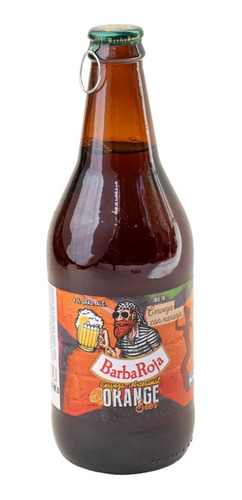Imagen 1 de 10 de Cerveza Barba Roja Orange Beer ( Con Naranja ) Botella 500ml