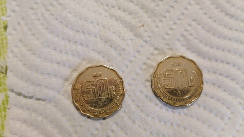 Monedas De 50 Centavos Error En Año