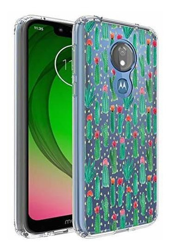 Funda Para Moto G7 Play Elegante Con Diseño De Cactus