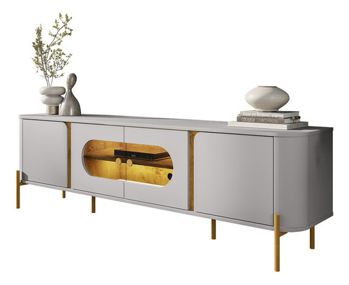 Hoga rack tv 75 juquehy blanco invierno natural color blanco invierno natural