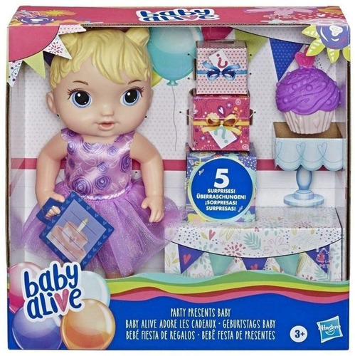 Imagem 2 de 5 de Nova Baby Alive Festa Dos Presentes Surpresa Loira Hasbro