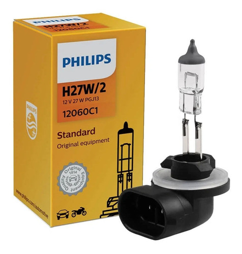 Lâmpada H27w/2 Philips Standard Farol Neblina 12060c1 (un)