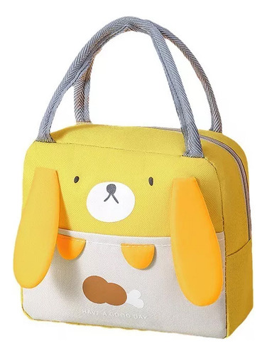 Lonchera Bolsa Térmica Colación Con Diseños Ts-031 Amarillo