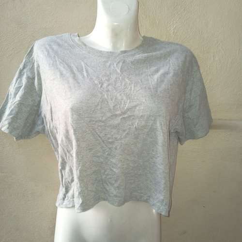 Blusa Crotop Gris Forever 21 Talla S De Mujer (18)-i17 (Usado)