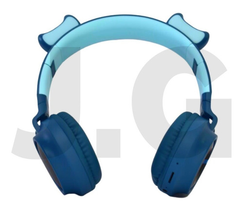Audífonos Diadema Bluetooth Orejas De Gato Fm Micro Y Luces