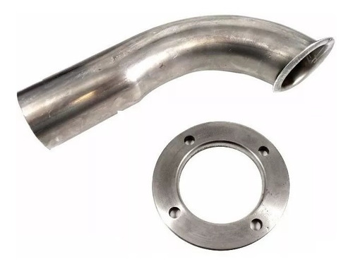 Saída De Escape 90° 21/2  Com Flange Giratória Para Turbo T3