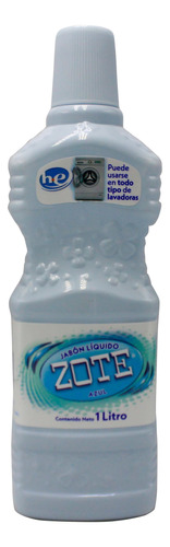 Detergente Liquido Zote Azul 1 Lt - 1 Pzas