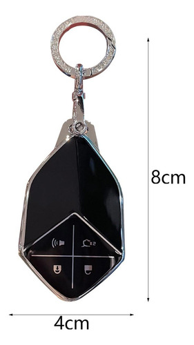 Cubierta Para Mando A Distancia De Coche, 4 Botones, Negro