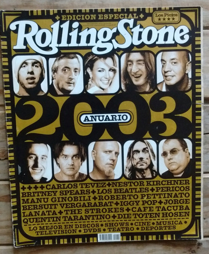 Revista Rolling Stone Argentina N 69 Anuario 2003 Los Piojos