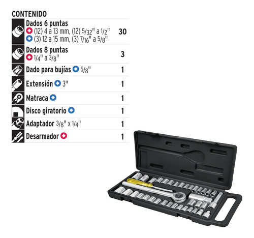 Juego De Dados Con 39 Piezas Para Mercancia Pretul Set-39