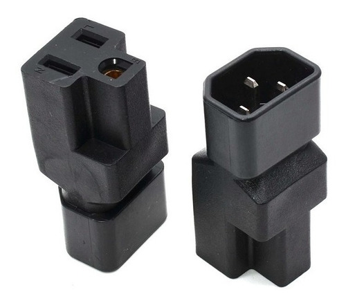 Imagen 2 de 8 de Adaptador Para Ups C14 A Nema5-15r Tipo Apc