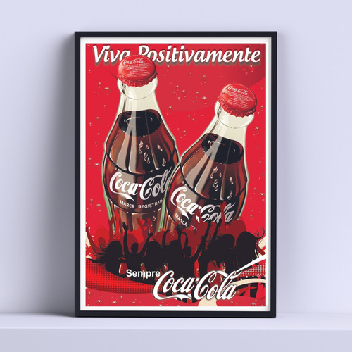 Cuadro Coca Cola Retro Publicidad 30x40 Cm Listo P Colgar