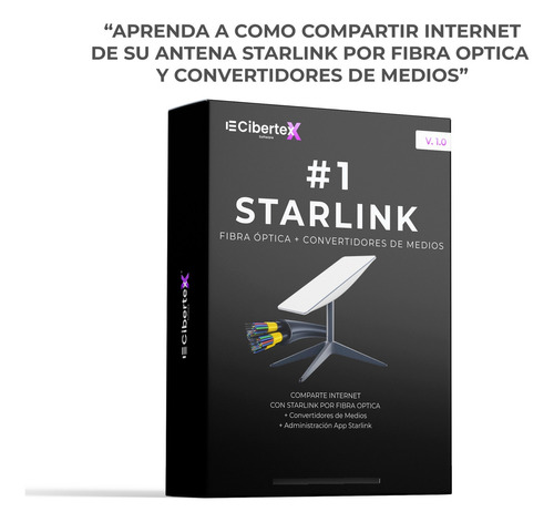 Compartir Internet Fibra Óptica Kit Starlink Curso Manual