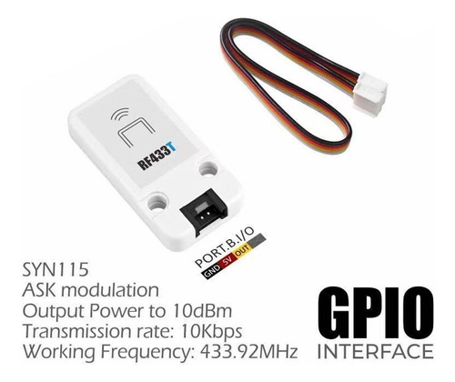 Rf433t Wirelesses Transmisor Rf White 433.92mhz Utilizando