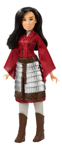 Disney Mulan Fashion Doll Con Falda Armadura, Zapatos, Pant.