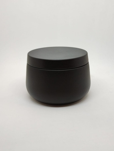 Pote De Aluminio Para Vela 8 Oz 88×56 Negro Mate