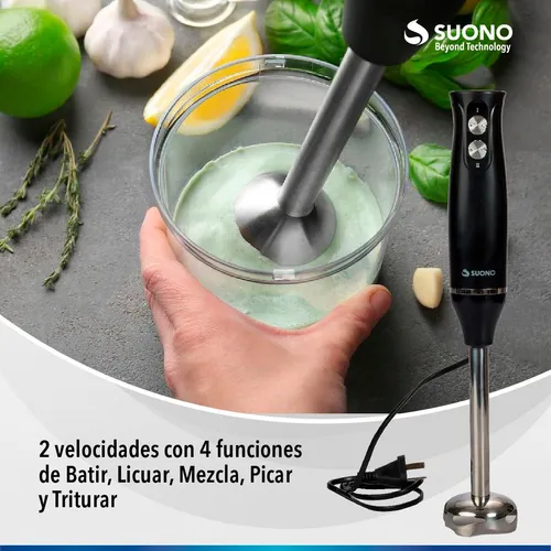 Mini Pimer Mixer Licuadora Batidora De Mano 4 En 1 - 500 W