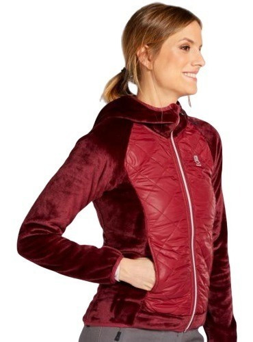 Chaqueta Polar Trekking Boriken Mujer Rojo