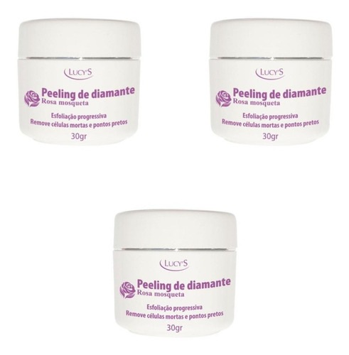 Peeling De Diamante Rosa Mosqueta Esfolia 3 Unidades Tipo De Pele Normal