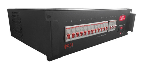 Rack Dimmer Digital 12 Canais Dmx 48kw Cbi Iluminação