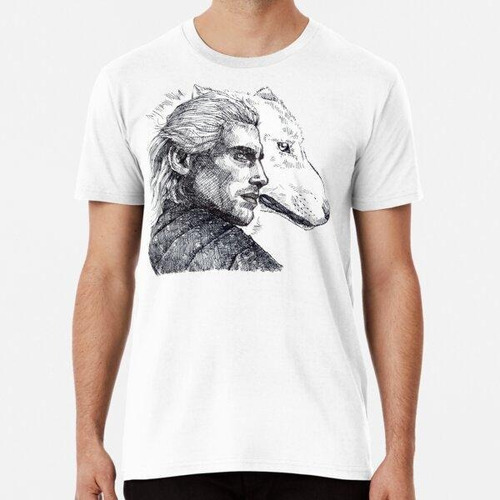 Remera El Lobo Blanco - Geralt De Rivia (the Witcher) Algodo