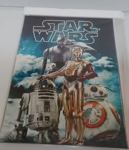 Star Wars Poster Tipo Cromo Retro Vintage Halcon Milenario