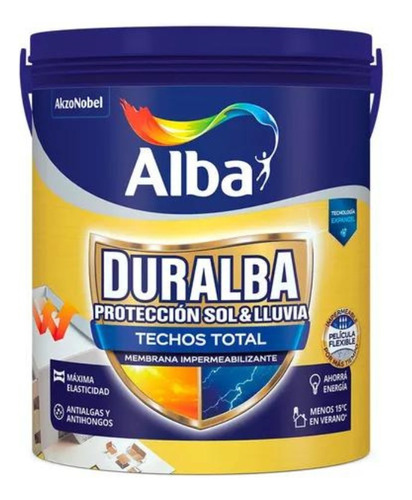 Duralba Techos Total Membrana 20l Aislante Termico Alba