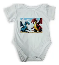 Comprar Body Bebe Pelea Dragones Comic Dibujo Colores M2