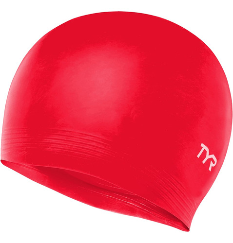 Gorro De Natación Tyr Latex, Rojo