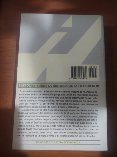 G. W. F. Hegel. Lecciones Sobre La Historia De La Filosofía (Usado)