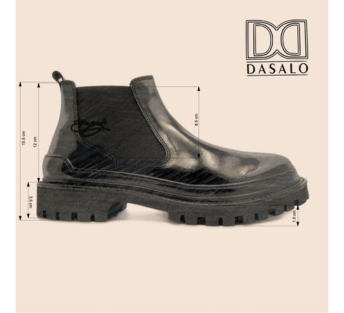 Botín Chelsea Combat En Piel Vacuno Ultra Ligero Para Hombre