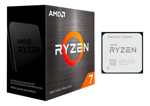 Cpu Amd Ryzen 7 5800x3d 8 Núcleos 100 Mb Cache 4.5 Ghz Turbo