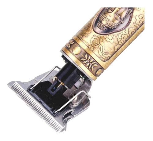 Imagen 2 de 2 de Trimmer Kemei KM-1974A dorada 110V/240V