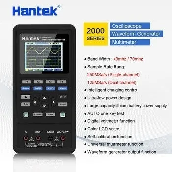 Multimetro Osciloscopio Hantek 3 En 1 2c42 -entreg Inmediat