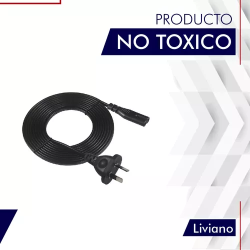 Cable Alimentacion Tipo 8 Interlock 220v Fuente Tv Ps4 Ps3