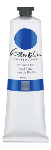 Gamblin Color Al Óleo Artista - Azul Phthalo - Tubo De 5.1 F