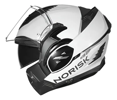 Capacete Norisk Avenger Monocolor Branco Ls2 Valiant