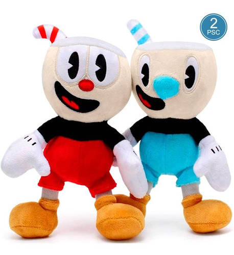 Cup Head Mugman Peluche Muñeco 2pcs, De Niños