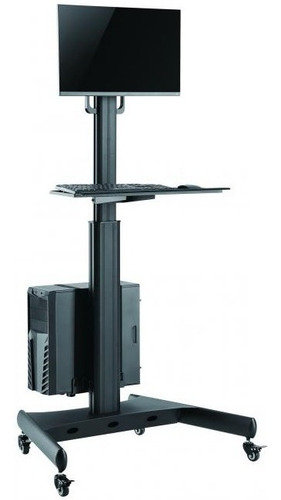Pedestal Para Tv Monitor 13-32 Con Soporte Para Cpu Teclado 
