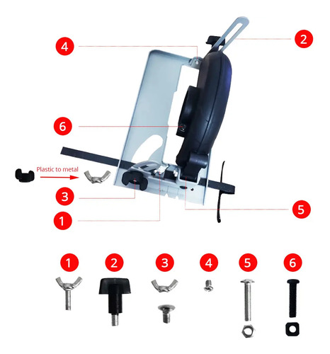Adaptador De Sierra Circular, Para Esmeril / Amoladora