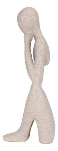 Estatua De Pensador Abstracto, Escultura De Resina, Figura C