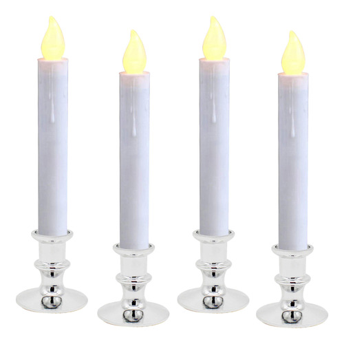 Cvhomedeco. Velas Led Para Ventana Con Pilas, Encendido Y Ap