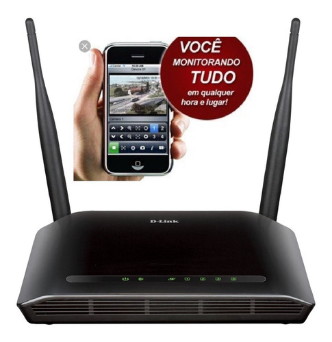 Novo Roteador D Link  Wireless  Espiao Camera D-link Dir-615