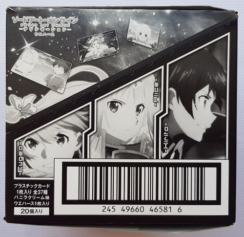 Imagen 4 de 8 de Sword Art Online Alicization Bandai Wafer Caja Con 20 Sobres