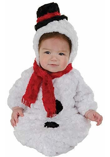 Disfraces De Bebé - Underwraps Snowman Bunting Infant Costum